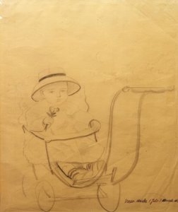 Walter Macke, bir yaşında, iki aylık by August Macke